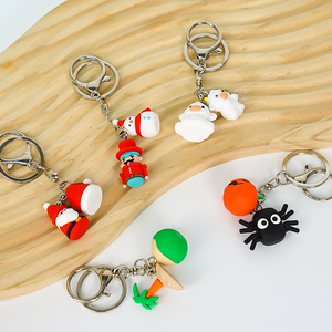Designer Business <b>Key</b> <b>Ring</b> Holder 3D Anime Cute Keychain Lanyard With Customized Logo - Product Image 3