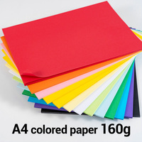 Papel de Color de Alta Calidad Personalizado A4 160G 100 Hojas/Bolsa Impresión Multicolor para Uso en Oficina