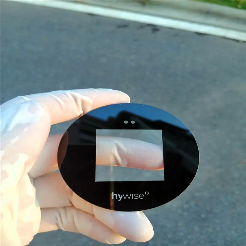 2 millimetri 3 millimetri Su Misura touch panel dimmer temperato di vetro ultra trasparente con il nero di seta di colore di stampa dello schermo