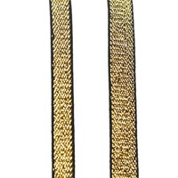 Sangles élastiques métalliques extensibles dorées et argentées de 1cm/2cm pour soutien-gorge de vêtements