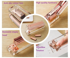 Huisen, producto de la patente del fabricante Original de acrílico de oro <span class=keywords><strong>grapadora</strong></span> suministros de oficina - Product Image 6