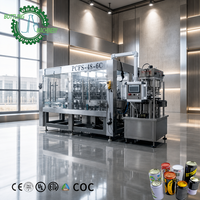 Ligne de mise en conserve clé en main 20000 CPH 48 têtes avec remplisseuse-scelleuse 2-en-1, imprimante de codes et sécheur à air pour bière et boissons énergisantes