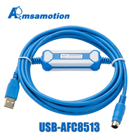 Cable de PVC con Conductor de Cobre USB-AFC8513 para Línea de Descarga de Programación de PLC Serie FP0 FP2 FP-X - 200 cm, Uso Industrial, 2*0.5 mm