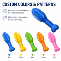Jouets à mâcher durables en EVA pour chiots, pour le nettoyage des dents, les jeux en extérieur, les anneaux de traction de baseball et les jeux de balles de décompression