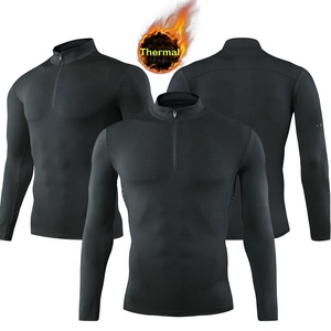 Wholesale Long Sleeves and Short Sleeves Half <strong>Front</strong> <strong>Zip</strong> Quick Dry Running Wear, Running Shirt, Running Clothes - Product Image 3