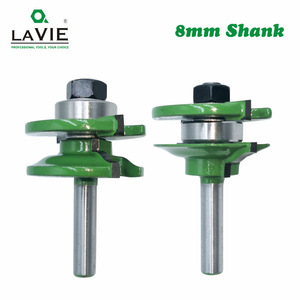 Woodworking Milling Cutter Set 8mm Handle Tenon Mortise R-Shape Door Panel Cutter For Cabinet Frame High Accuracy - Product Image 3