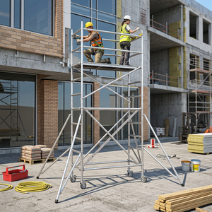 Ponteggio Modulare Moderno in Lega di Alluminio con Sistema Ringlock per Edilizia, Decorazione d'Interni e Ingegneria dei Ponti - Product Image 1