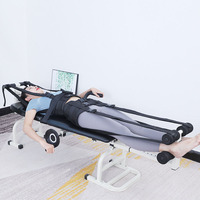 Tracteur lombaire en acier, 2 pièces, équipement de traction lombaire, rehaussement cervical du corps humain