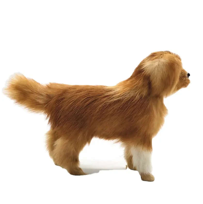 動物の家素敵な柔らかいぬいぐるみ人気の製品クリスマスの装飾のためのリアルな毛皮チワワ犬ユニセックス人工