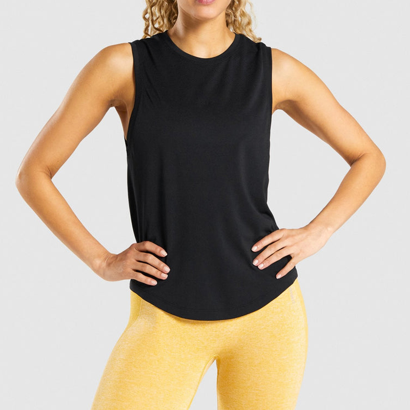 Factory Comfortable Basic Vest Sleeveless Custom Logo Fitness Workout Gym Sports Yoga Women Tank Top