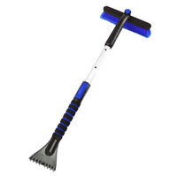 Outil à neige professionnel tout-en-un, brosse télescopique, grattoir à glace détachable et balai pour un entretien complet du véhicule en hiver