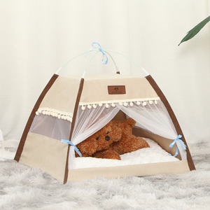 PiCi Paw kedi çadır büyük prenses kale evcil kapalı yıkanabilir köpek evi yatakları için taşınabilir Pet çadır - Product Image 4