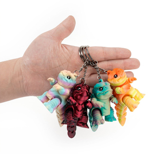 Vashine Llavero de Monstruo Impreso en 3D de PLA, Llavero de Monstruo de Dibujos Animados Ligero de PLA para Niños, Figura de Acción, Colgante para Bolsos, Juguetes - Product Image 3