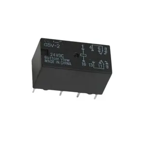 원래 전자 부품 릴레이 DPDT 2A 24VDC 1.152KOhm G5V-2-DC24