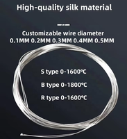 Alambre Profesional de Aleación de Platino y Rodio Pt-Rh10/Pt-Rh20/Pt-Rh30 para Medición de Temperatura en Fundición de Vidrio y Acero