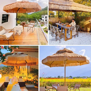 Jxt ร่มชายหาดสไตล์ฮาวายสำหรับลานบ้านสวนสระว่ายน้ำสวนหลังบ้านสีธรรมชาติสำหรับบาร์กลางแจ้งเขตร้อน - Product Image 6