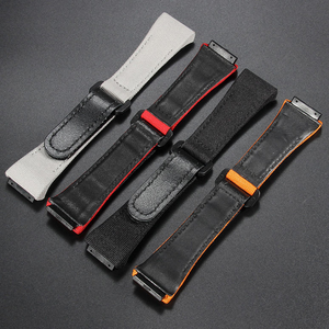 Bracelet de montre en cuir de tissu de toile de nylon SmartWin pour bracelet de montre unisexe RM50/53/11 25mm - Product Image 3