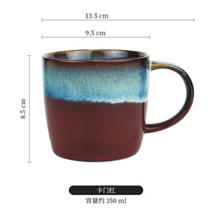 Vente en gros Tasse en céramique rétro transformée au four de style japonais Tasse en céramique créative pour restaurants à domicile et fêtes - Product Image 5