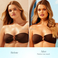 Spray Bronceador Profesional Express con Aloe Vera Orgánico, 1L, Bronceado Personalizable de 1-3 Horas, Sin Rayos UV, Mousse Bronceador Vegano, OEM
