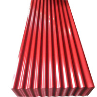 Matériaux de construction métalliques PPGI de calibre 24, tôle d'acier ondulée colorée, tôle de toiture en fer galvanisé, tôle de toiture ondulée