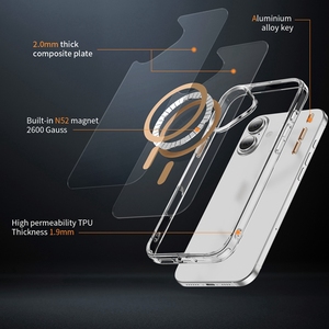 เคสสำหรับ <span class=keywords><strong>iPhone</strong></span> 16เคสโทรศัพท์แบบใสพร้อมเคสแม่เหล็กสำหรับ <span class=keywords><strong>iPhone</strong></span> 12 <span class=keywords><strong>13</strong></span> 14 15 16 17เคสสำหรับ Samsung A56 - Product Image 2