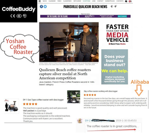 Tostador de Café Doméstico 1kg, Tostador de Café Turquía Izmir 0.2kg/hora 1-2 Minutos AC 220V 50HZ Eléctrico, Gas CN;GUA DY-1KG Yoshan 4000W - Product Image 6