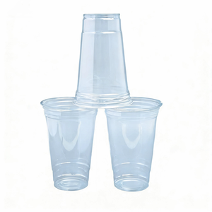 Vasos Desechables Transparentes de PET de 400ml, 500ml y 700ml <span class=keywords><strong>para</strong></span> Café Frío, Leche y Bebidas, con Tapas <span class=keywords><strong>para</strong></span> Llevar, Precio al por Mayor, Gran Venta - Product Image 1