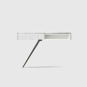 Mesa Auxiliar de Lujo de Estilo Italiano, Mesa Auxiliar de Mármol para Cama, en Oferta - Product Image 4