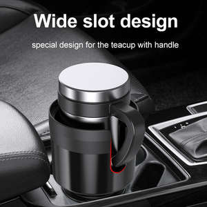 ที่วางแก้วในรถยนต์แบบขยายได้ ผลิตด้วยวิธีฉีดขึ้นรูป หนา 7 มม. สำหรับแก้วน้ำขนาดใหญ่ แก้วเก็บความเย็น กระป๋อง ฐานปรับได้ - Product Image 2