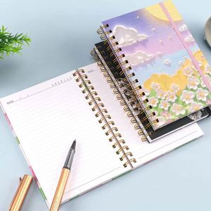 A5 Spiral Notebook Thickened 3D Lined <b>Journal</b> Beautiful Practical Study Office Use Back-to-School Essentials for Recording Memo - Product Image 3