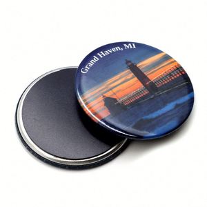 Best Selling Custom Printing Refrigerator Tourist Scenery Photo Souvenir Customized Tin <b>Fridge</b> Magnets - Product Image 4