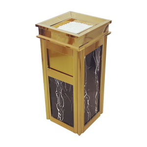 Poubelle en acier inoxydable antirouille pour hôtel, usage commercial, extérieur, robuste, <span class=keywords><strong>restaurant</strong></span>, club, espace public, poubelle publique durable - Product Image 4