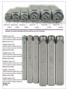 Set di Punzoni in Acciaio Tedesco da 3mm per Timbri Fai-da-Te, Strumenti Personalizzabili per Logo e Numeri, Punzoni Manuali Personalizzabili - Product Image 6