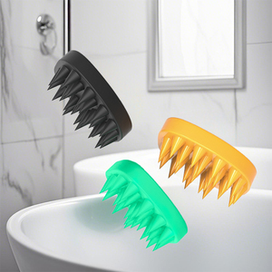 Cepillos de baño de silicona ergonómicos de grado alimenticio personalizados al por mayor cepillos de esponja cepillo de silicona cepillo ondulado - Product Image 4