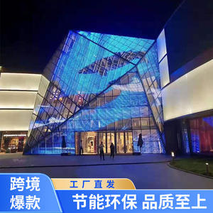 Pantalla LED Transparente HD para Rejillas, Centros Comerciales, Salas de Exposiciones, Publicidad Creativa, Película Metalizada, Autoadhesiva, Pantalla Flexible a Todo Color - Product Image 1