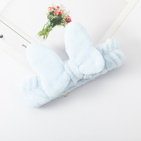 Bandeau en tissu éponge coréen JY écologique avec nœud, haute élasticité, antidérapant, doux et confortable pour femmes, spa et douche