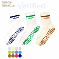 Chaussettes de yoga en tricot à logo personnalisé, faible MOQ, pour femmes adultes, avec grip en silicone, marque privée, respirantes, pour l'été et le Pilates