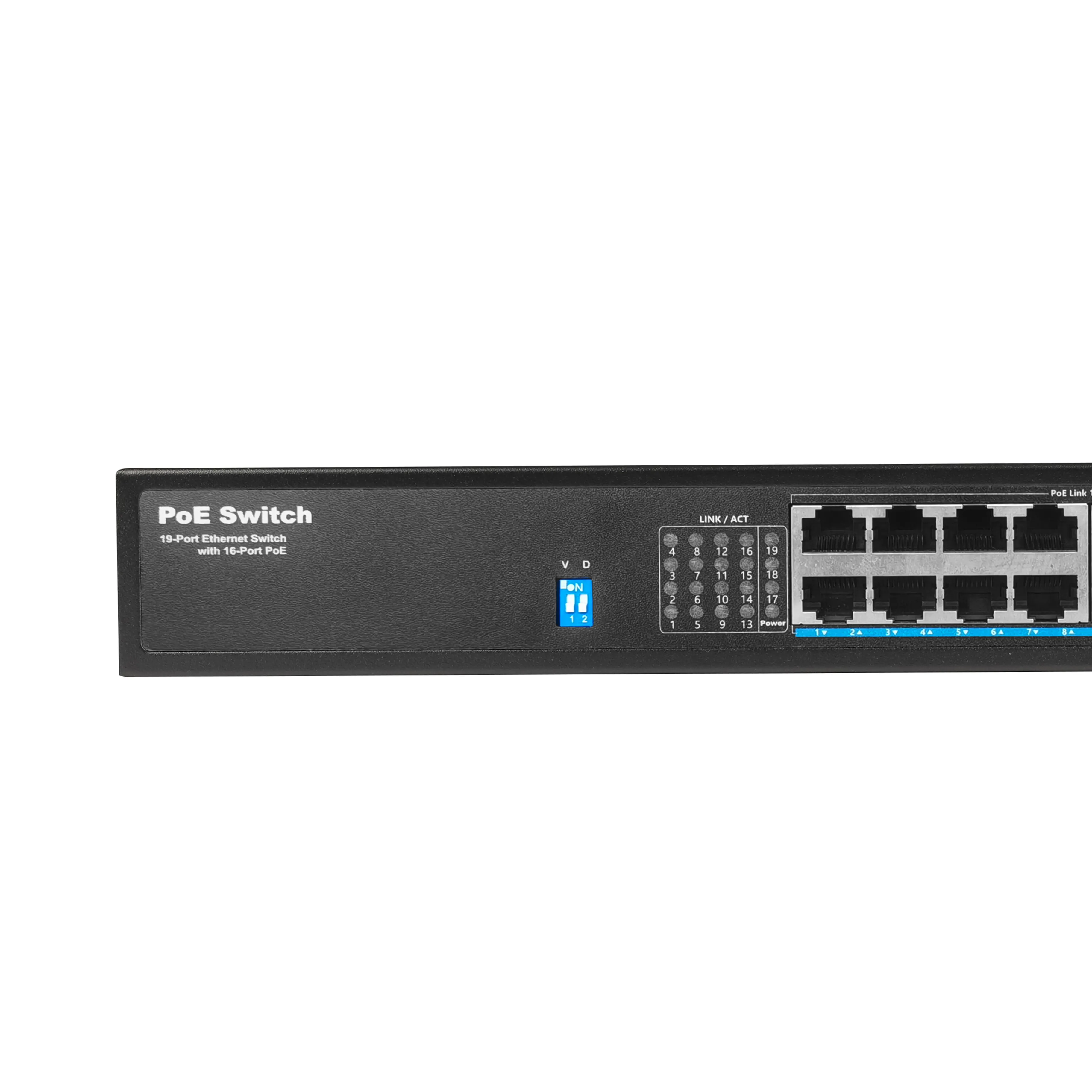 Produsen PoE Switch OEM 16 port 10/100/1000M sakelar jaringan untuk ponsel AP kamera router