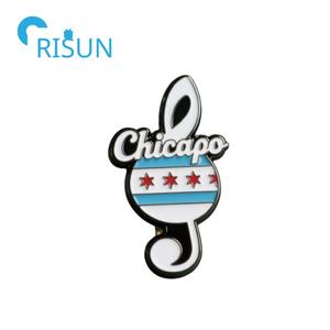 Fabricación de Metal personalizado <span class=keywords><strong>Chicago</strong></span> esmalte Pin broche personalizado <span class=keywords><strong>Chicago</strong></span> Star solapa Pin insignia ciudad de <span class=keywords><strong>Chicago</strong></span> bandera Pins - Product Image 3