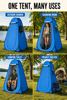 Cabine de toilette portable pliable, cabine de change pop-up, tente d'intimité, tente de douche de camping imperméable pour l'extérieur
