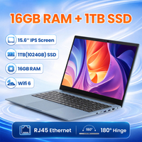 Laptop Bisnis Intel N5100 15.6" Baru, RAM 16GB, SSD 1TB, Ethernet RJ45, Colokan US, OEM ODM Grosir