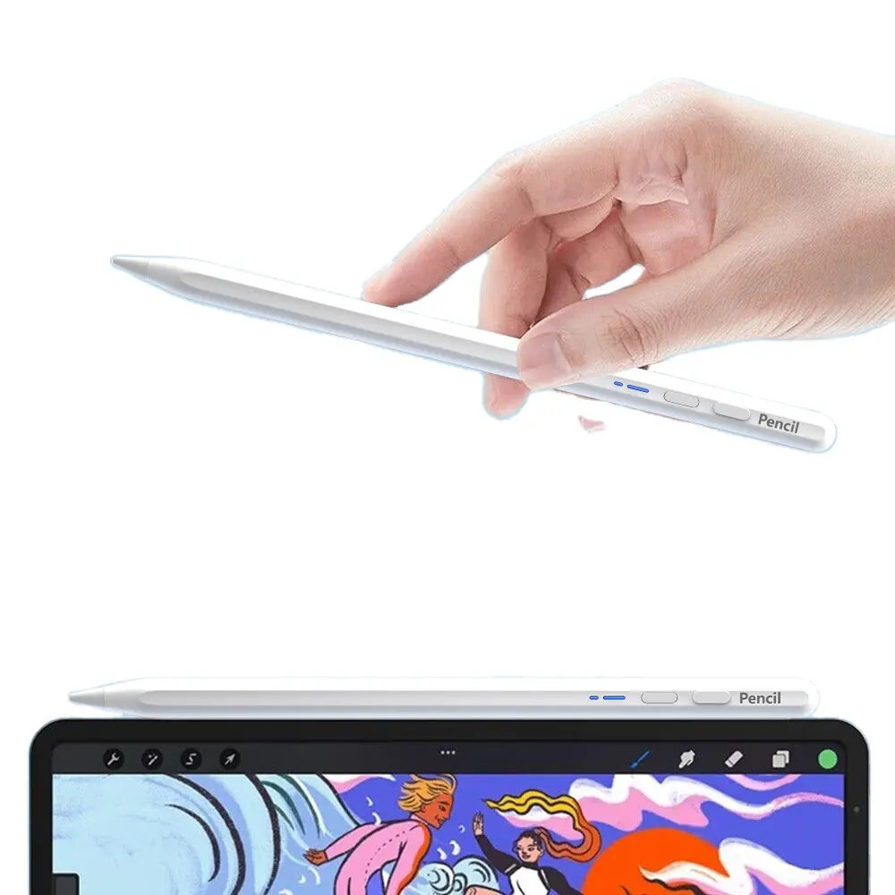 Yeni akıllı hassasiyet dijital kalem 2nd Bluetooth evrensel kapasitif kalem ile Palm itme manyetik masa ekran dokunmatik kalem