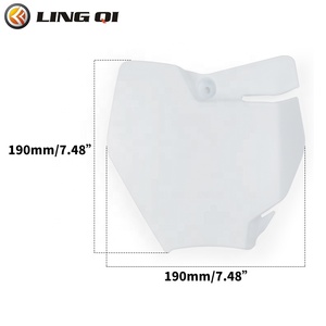 LINGQI Pièces de rechange pour tout-terrain <span class=keywords><strong>Plaque</strong></span> d'<span class=keywords><strong>immatriculation</strong></span> en plastique pour KT50 <span class=keywords><strong>Plaque</strong></span> d'<span class=keywords><strong>immatriculation</strong></span> avant Motocross Composants d'ailes étanches - Product Image 2