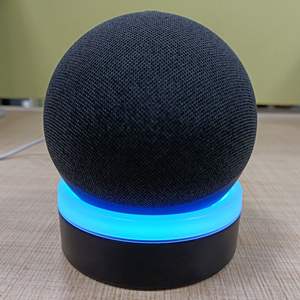 Soporte <span class=keywords><strong>de</strong></span> Escritorio para <span class=keywords><strong>Altavoz</strong></span> <span class=keywords><strong>Inteligente</strong></span> <span class=keywords><strong>Echo</strong></span> <span class=keywords><strong>Dot</strong></span> <span class=keywords><strong>de</strong></span> 4ª/5ª <span class=keywords><strong>Generación</strong></span> con Iluminación LED RGB a Batería y Almacenamiento - Product Image 6