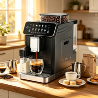 Cafetera Espresso Anbolife con Certificación CE y CB, Bomba Italiana de 20 Bares, Acero Inoxidable, Compacta, Inteligente, para Cappuccino, Fabricación OEM