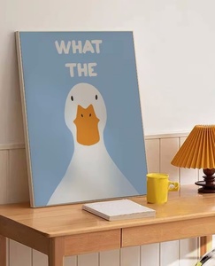 What the Duck Print Art Picture Funny Cute Animal Canvas Posters Pintura de pared moderna <span class=keywords><strong>para</strong></span> baño Dormitorio Decoración - Product Image 2