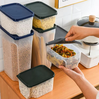Nouvelle conception en promotion : Contenant alimentaire hermétique carré en PP de 1,2 L, ensemble multifonctionnel pour cuisine et maison avec couvercle