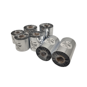 Ca nera Premium nastro termico di trasferimento <span class=keywords><strong>110mm</strong></span> x <span class=keywords><strong>300m</strong></span> per stampa con codice a barre nastro di cera migliorata