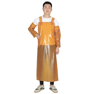Tablier imperméable à double bretelle, épaissi et résistant à l'usure, pour le traitement de la pierre, la transformation des fruits de mer, l'abattage et l'utilisation en cantine - Product Image 1