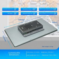 Système de contrôle tout-en-un industriel capacitif HD 215 pouces multi-touch avec 8 Go de RAM, 128 Go de stockage et entrée de tension large plage